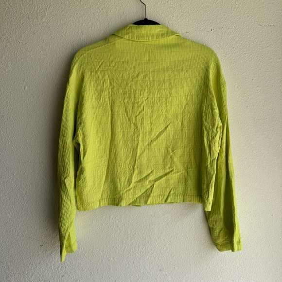 Paloma Wool Lime Green Baron Button Front Jacket - Picture 8 of 8